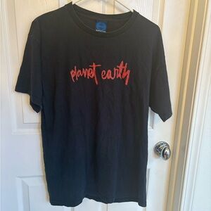 Planet Earth Black Graphic Tee Size Large